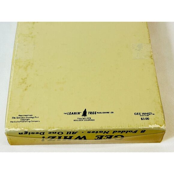 RARE NOS Norman Rockwell 1970s Notecards (8) Gee Whiz Leanin' Tree - Picture 9 of 10